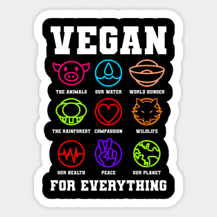 Vegan Benefits Reasons Benefit Gift Sticker